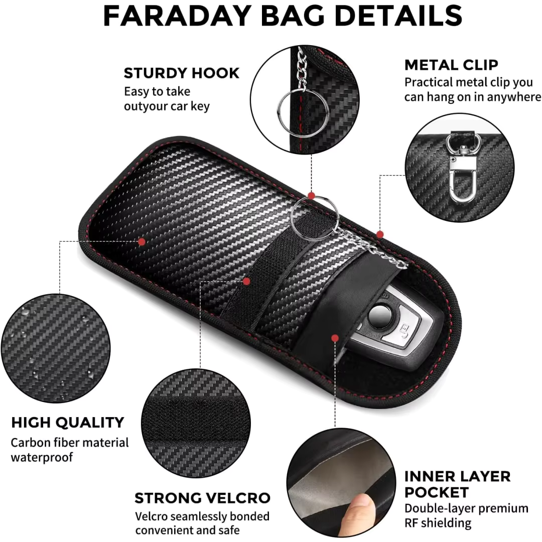 Signal Blocking Faraday Pouch